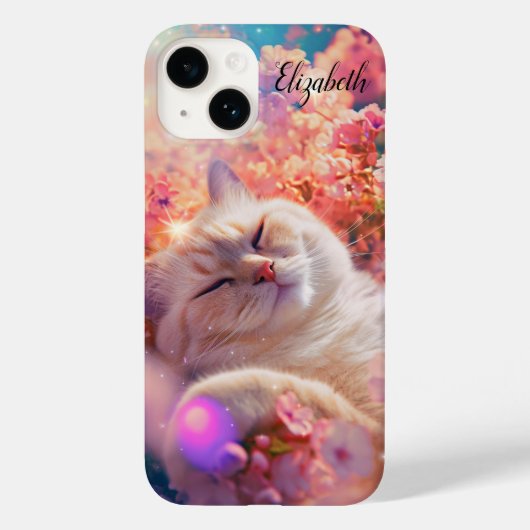 かわいい猫が寝ている Case-Mate iPhoneケース (裏面)