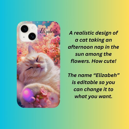 かわいい猫が寝ている Case-Mate iPhoneケース