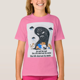 かわいい猫が悲しい人を慰める メンタルヘルスのVect Tシャツ