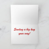 かわいい猫が登場するバレンタインデー シーズンカード (内部)