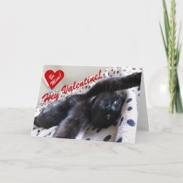 かわいい猫が登場するバレンタインデー シーズンカード