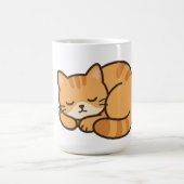 かわいい猫が眠っている マグカップ (中央)