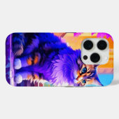 かわいい猫が窓辺に座る愛アート Case-Mate iPhoneケース (裏面 (横))