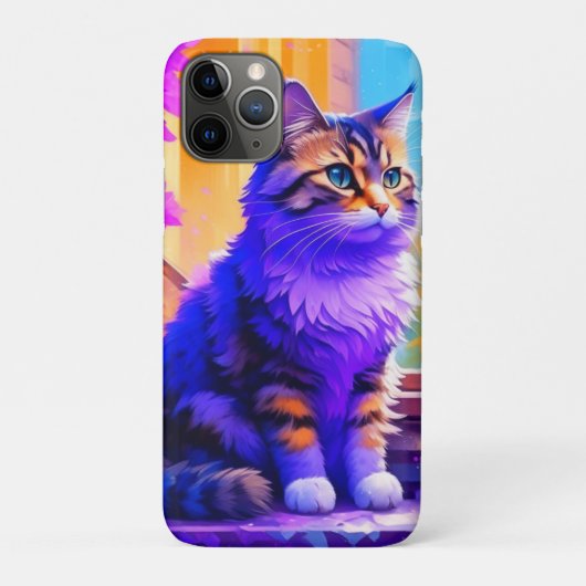 かわいい猫が窓辺に座る愛アート Case-Mate iPhoneケース (裏)