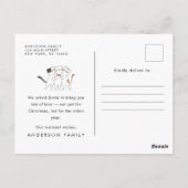 かわいい猫たちおもしろいがカロリングする季節 ポストカード (裏面)