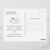 かわいい猫たちおもしろいがカロリングする季節 箔シーズンポストカード (裏面)