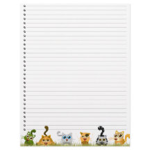 かわいい猫たちがレターヘッドに並ぶ