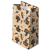 かわいい猫たちこうもり&カボチャのハロウィン スモールペーパーバッグ (裏面アングル)