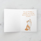 かわいい猫たちの誕生会 カード (内部)