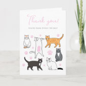 かわいい猫たちサンキューカード シーズンカード (正面)