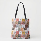 かわいい猫たちトート トートバッグ (正面)