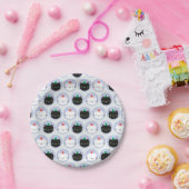 かわいい猫たちパーティー帽子 ペーパープレート (パーティー)