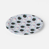 かわいい猫たちパーティー帽子 ペーパープレート (アングル)