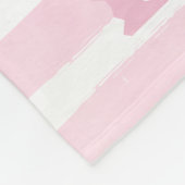 かわいい猫たちピンク動揺してのストライプ フリースブランケット (角)