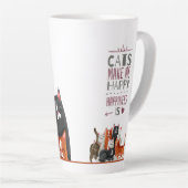 かわいい猫たちラテマグカップ カフェラテマグ (右アングル)