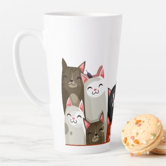 かわいい猫たちラテマグカップ カフェラテマグ (インサイチュ)