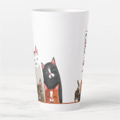 かわいい猫たちラテマグカップ カフェラテマグ (正面)