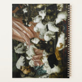 かわいい猫たちヴィンテージアートネームモノグラム2026 プランナー手帳 (裏面)