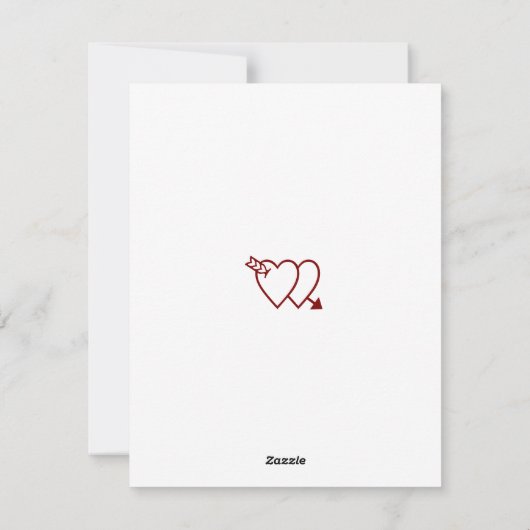 かわいい猫たち人生を願うバレンタインデー シーズンカード (裏面)