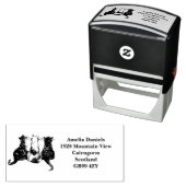 かわいい猫たち差出人住所 セルフインキングスタンプ (インサイチュ)