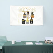 「かわいい猫たち新年のお祝い」 横断幕 (トレードショー)