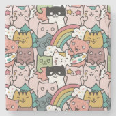 かわいい猫たち石器|過去記事 ストーンコースター (正面)