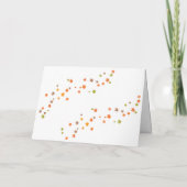 かわいい猫たち紅葉、ハロウィーン、感謝祭 カード (裏面)