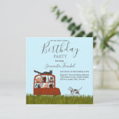 かわいい猫たち赤ちゃんシャワー 招待状 (スタンド正面)