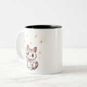 かわいい猫たち魔法ワンズスター ツートーンマグカップ (正面左)