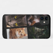 かわいい猫たち3匹の写真ペット Case-Mate iPhoneケース (裏面(横))