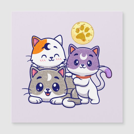 かわいい猫たち3匹 (正面)