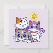 かわいい猫たち3匹 (正面)