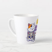 かわいい猫たち3匹 カフェラテマグ (左アングル)