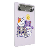 かわいい猫たち3匹 ミニクリップボード (アングル)