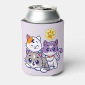 かわいい猫たち3匹 缶クーラー (缶裏面)