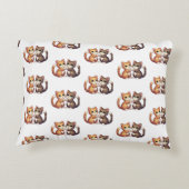 かわいい猫たち – かわいい子猫ハートハンドデザイン アクセントクッション (裏面)