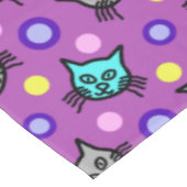 かわいい猫たち – すみれ色の小さなテーブルクロス テーブルクロス (アングル)