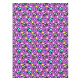 かわいい猫たち – すみれ色の小さなテーブルクロス テーブルクロス