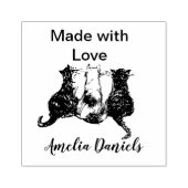 かわいい猫たち ラバースタンプ (インプリント)