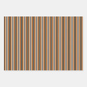 かわいい猫たち|水玉模様とストライプ ラッピングペーパーシート (正面3)