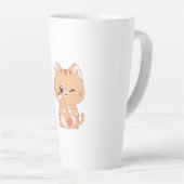 かわいい猫たち | 猫好きデザイン カフェラテマグ (右アングル)