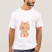 かわいい猫たち | 猫好きデザイン Tシャツ (正面)
