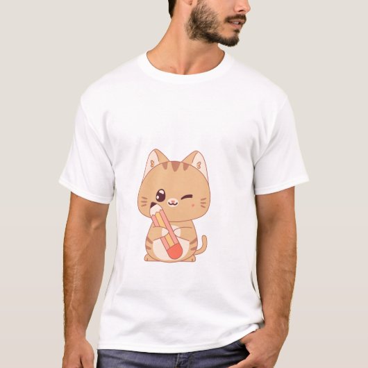 かわいい猫たち | 猫好きデザイン Tシャツ (正面)