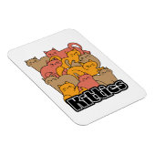 かわいい猫ちゃんデザイン – かわいい猫アート マグネット (右側)