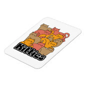 かわいい猫ちゃんデザイン – かわいい猫アート マグネット (左側)