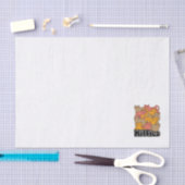 かわいい猫ちゃんデザイン – かわいい猫アート 薄葉紙 (クラフト)