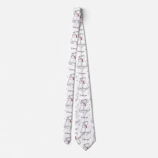 かわいい猫ちゃん ネクタイ (裏面)