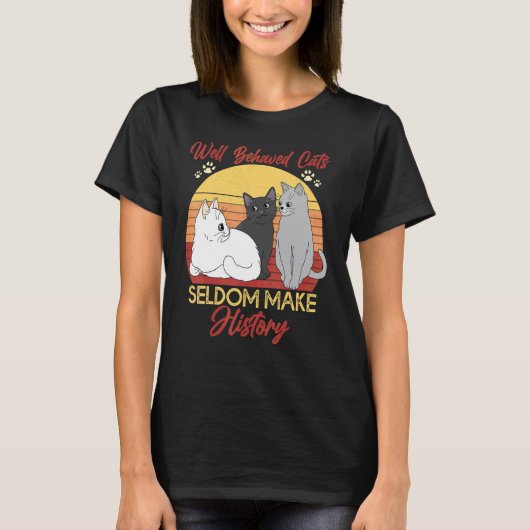 かわいい猫ちゃん Tシャツ (正面)