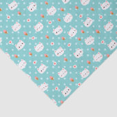 かわいい猫とアイスクリームパターンティッシュペーパー 薄葉紙 (詳細)