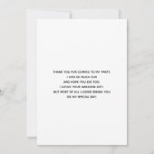 かわいい猫とカボチャのハロウィンパターン サンキューカード (裏面)